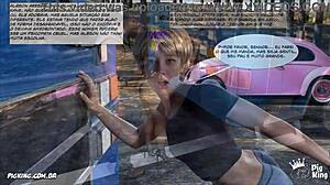 Street-hunting shemale gives blow job