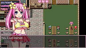Noelle’s third attempt at playing the erotic game Eroge with pixel art