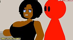 파트 2 쳤어: 생으로 우발적 쓰리섬 액션!