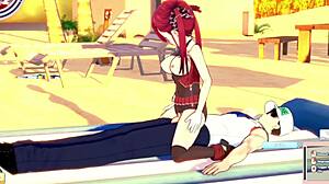 Hell yeah, Houshou Marine banging hard on Sex Beach!