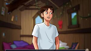 סאגת הקיץ אפיזוד 36 עם דמויות אנימה עם ציצים גדולים ותחת