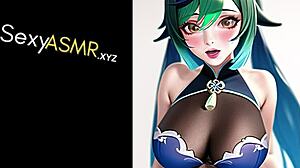 Cosplay anime bitch moaning and sucking