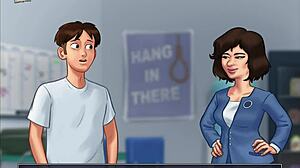 Cartoon porn with ecchi elements: Summertime Saga 172
