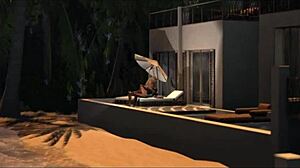 x에서 알리 랑크레이와 다미엔 고다드가 친밀한 장면