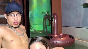 Hun svelget pikken min og jeg ga mye til henne