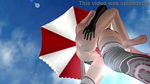 Cute lesbian girl fucks another in lifting position