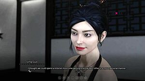 Ling and Leyala massage Atlas in The Seven Realms, turning into lesbian threesome sex.