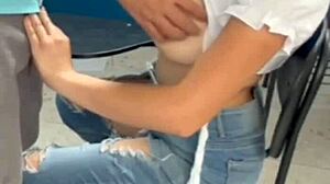 Catching My Girlfriend in the Classroom for a Wild Big Cock Blowjob.