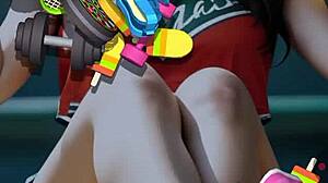Hentai game with anime-style characters