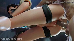 Overwatch Tracer SFM 1 Shows Intense Assfucking and Blowjob Action