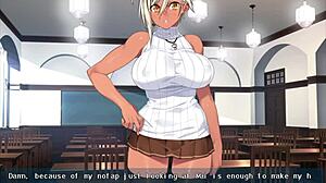 Kanobitch's journey to becoming a slut continues in this visual novel
