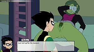 18titans part 5 - FINALLY FUCKING STARFIRE in wild game action.