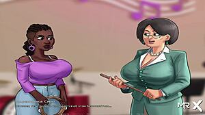 Babe demonstrates mouth skills in summertimesaga