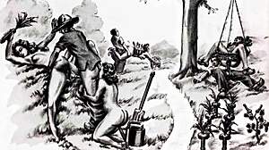 Dibujos eróticos de anime retro vintage con escenas sensuales y personajes