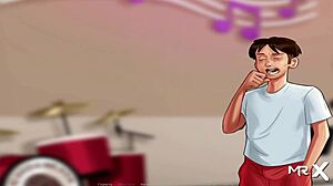 Babe demonstrates mouth skills in summertimesaga