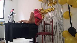 Indian birthday girl's super dry and dark pussy fetish