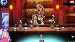 Uncut anime and cards featuring busty brunettes