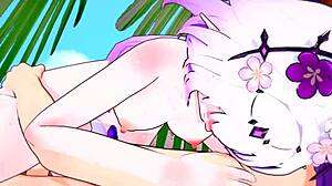 3D animated hentai with big boob and blow job scenes