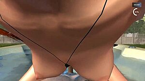 Lady Sonia says, 'Let's have sex in the backyard jacuzzi with neighbor Olivia'