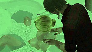Huge tits and a monster cock in a 3D game