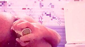 Sød anime pige gaber stort med nonstop agurk anal