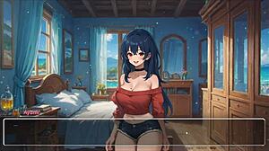 Steamy 3D hentai game with curvy girlfriend and big tits