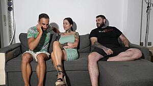 Watching friend's girlfriend get satisfied