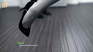 3D animated porn with big boobs and commented gameplay