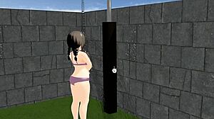 Kyo animacija debela devojka pokazuje ogromne sise