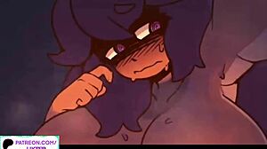 Sixty frames per second animated hentai with big tits and big ass in the bathroom
