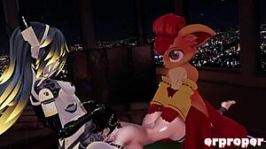 Vrchat's Vulpix and his coach engage in some extraordinary training