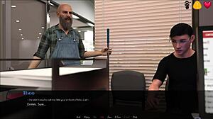 The continuation of the text based adult game set in the workplace