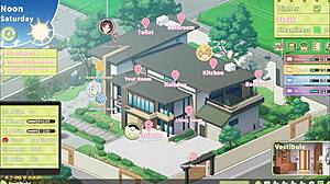summer clover harem game ep 11, loving the bdsm and footjob.