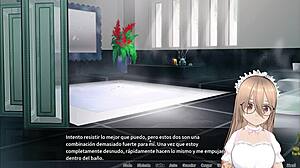 Otoko orgy at Maid boy Manor 03 - Spanish commented gameplay with porn scenes