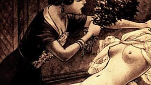 Vintage erotické kresby se smyslným anime kouzlem