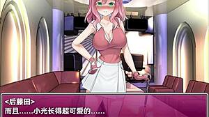 Japanese style golf game with anime babes