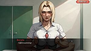 Tsunade's big tits and curvy body in a hospital setting
