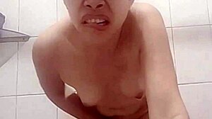 Asian Wife’s Pussy Dripping with Juicy Cum