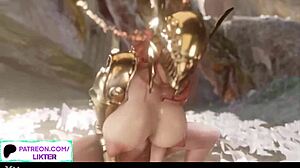 Malenia's anal scene in Elden Ring Hentai in 60fps