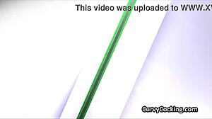 Big tits bouncing while playing a game with a juicy pussy