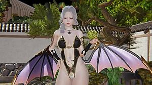 2-B跳舞並在淋浴中被幹，情感高漲在奇幻漫畫中