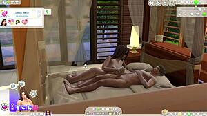 Sims 4 anime porn with taboo theme of sleeping with the neighbor