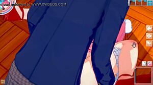 3D big tit anime action