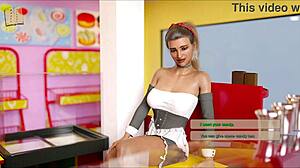 Big-boobed anime star in free porn game called Free Will 45