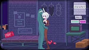 Sexy bunny girl enjoys wild fun in hentai game