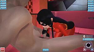 Cartoon sex parody with anime babes
