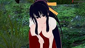 Akeno Himejima Blindfolded Blowjob and Kuroka Switch in HSDxD NTR Madness E9 Full Movie on Sheer FantasyKing3.