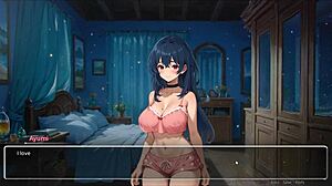 Blurring the Walls: Naughty Couple Confesses Fantasies with French Kissing in Hentai Game Ep 5