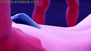 Alamak! Tengok Jane telanjang sepenuhnya dalam gaya kartun 3D!