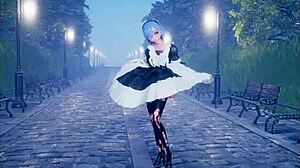 فتاة أنمي لطيفة ترقص قبل نيك قوي جزء 2